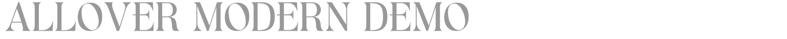 Allover Modern font preview